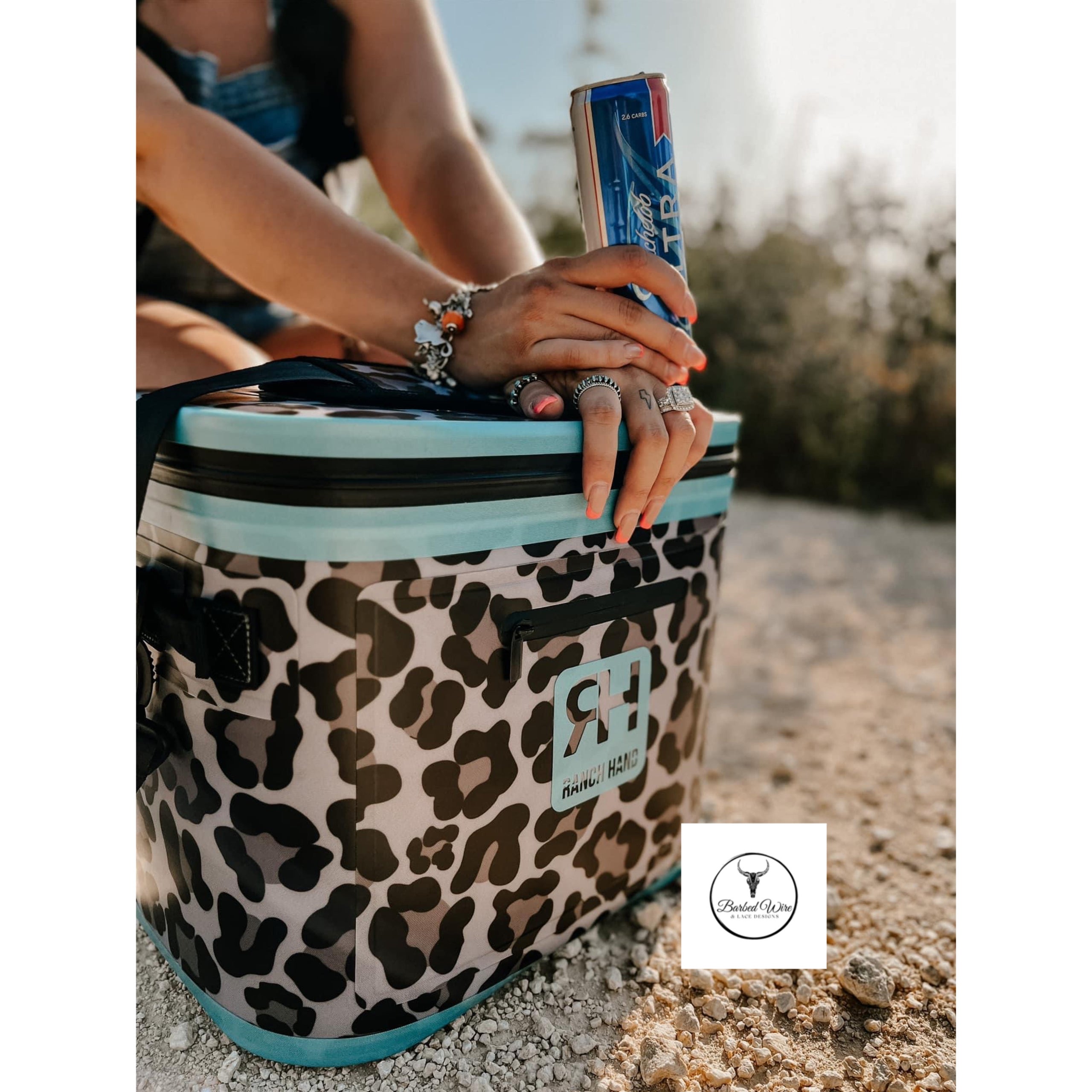 Ranch Hand Cooler Barbed Wire & Lace Designs